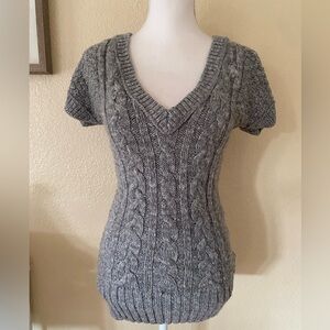 Abercrombie & Fitch Y2K Cable Knit Sweater Dress